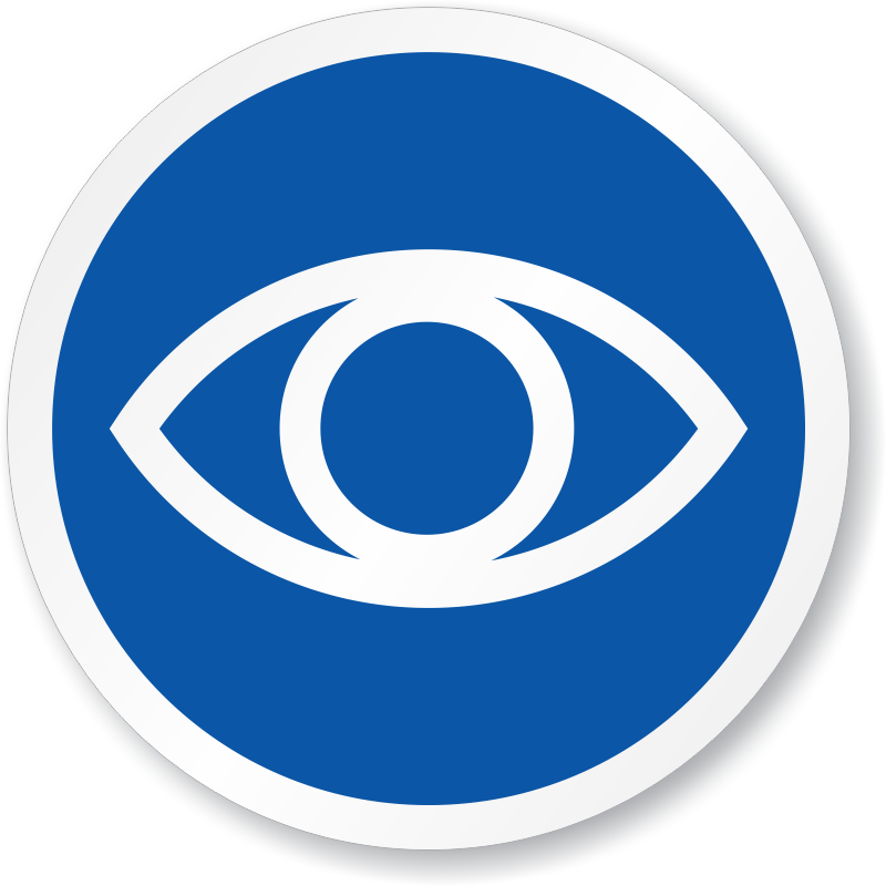 Eye Symbol Iso Circle Sign - Arsenal Tube Station (800x800)