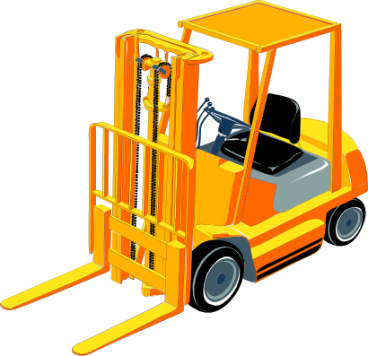 Forklift - Clipart - Forklift Clipart (410x397)