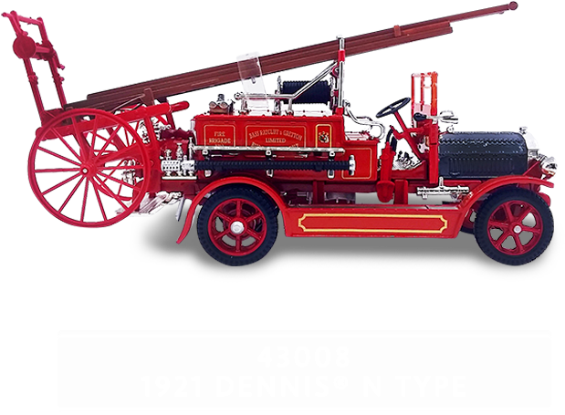 43 Fire Engine Collection 1921 Dennis® N Type Model - Yat Ming Scale 1:43 - 1921 Dennis N Type Fire Engine (750x750)