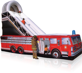 Fire Truck Slide - Firetruck (500x334)