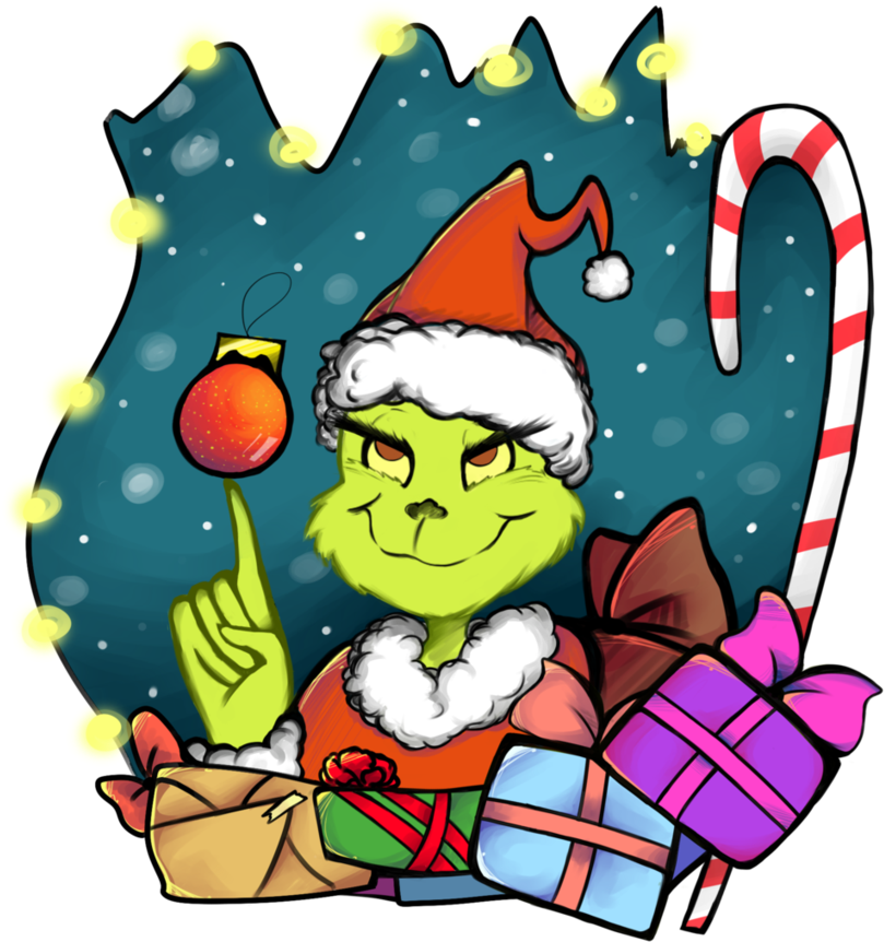 El Grinch By Dulcedy - How The Grinch Stole Christmas (871x917)