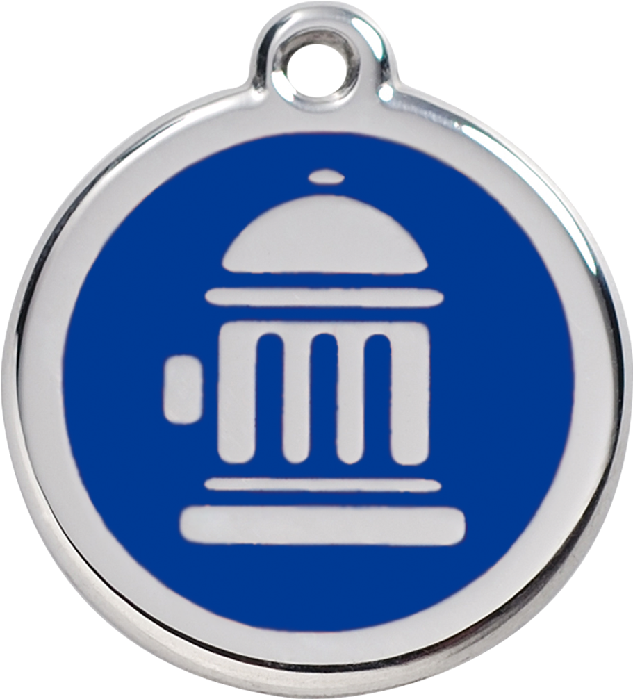 Image - Red Dingo Fire Hydrant Cat Id Tag - Green (1500x1500)