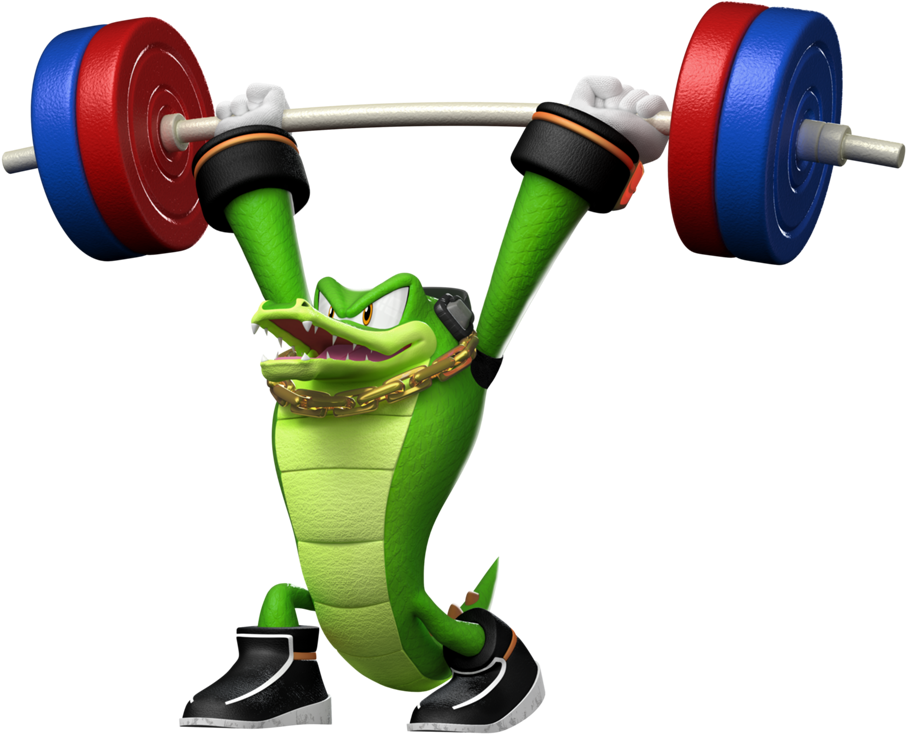 Vector Lifting A Barbell - Weight Lifting Video Game (933x768)
