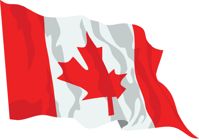Canada Flag Waving Icon - Canada Flag Png Gif (2374x1655)