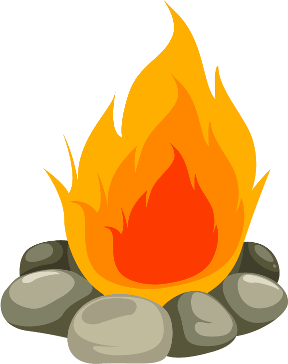 Cartoon Fire Png Free Download Best Cartoon Fire Png - Cartoon Fire With Wood (612x792)