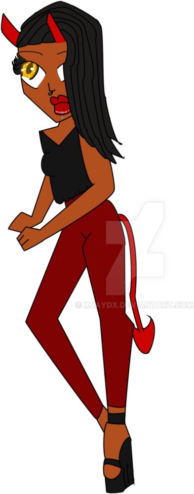 The Devil's Girl By Xjaydx - Cartoon (774x1032)