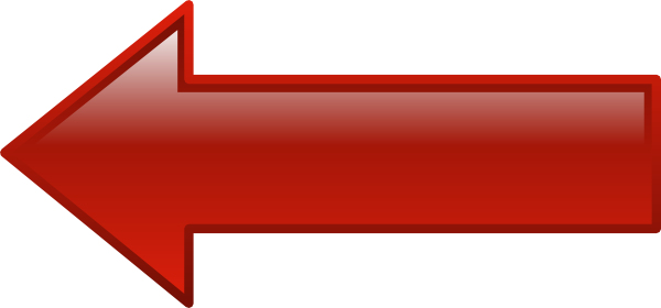 Red Left Arrow Clipart - Red Arrow Pointing Left (600x280)