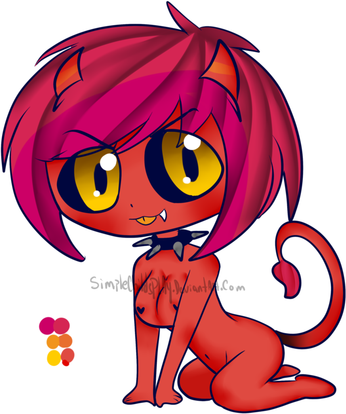 Demon Girl Adoptable Auction By Simplechildsplay - Drawing (816x979)