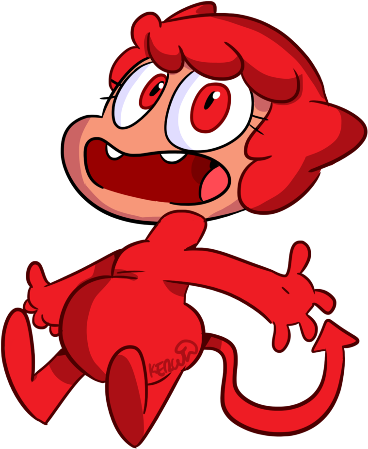 Tina The Devil Whatever Boy Girl By Winwinstudios - Cartoon (1024x1024)