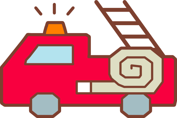 Fire Truck Svg Clip Arts 600 X 403 Px - Outline Of Fire Engine (600x403)