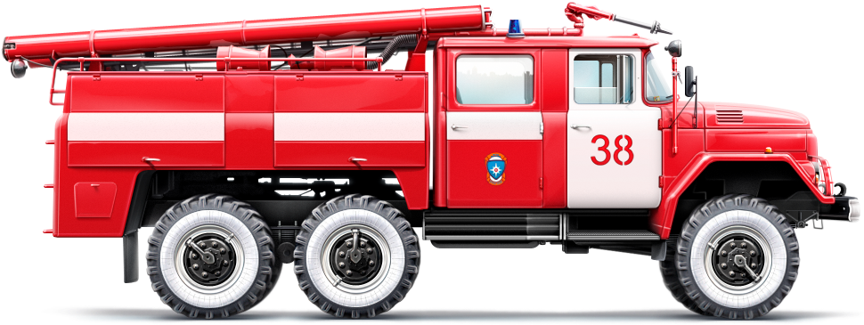 Fire Engine Png - Пожарная Машина Пнг (1400x930)