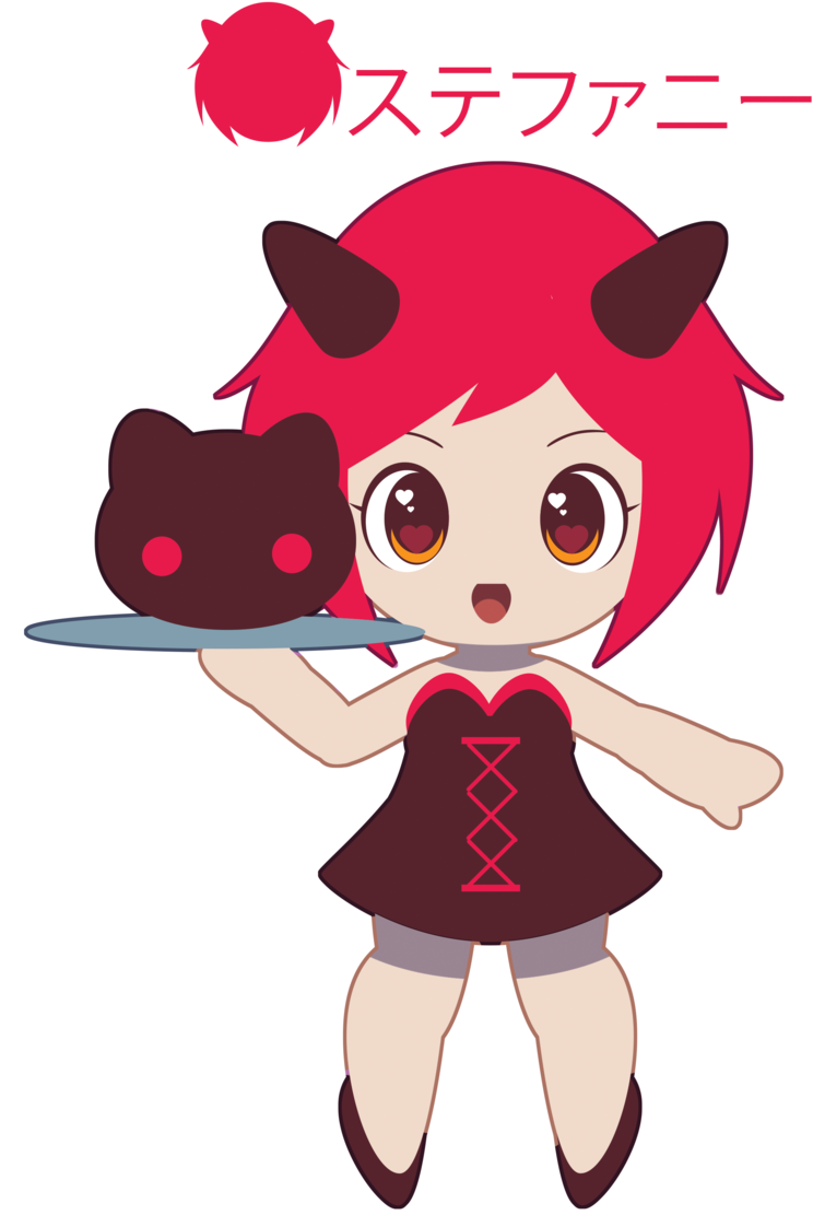 Chibi Demon Girl For Serenitysteph - Drawing (900x1165)