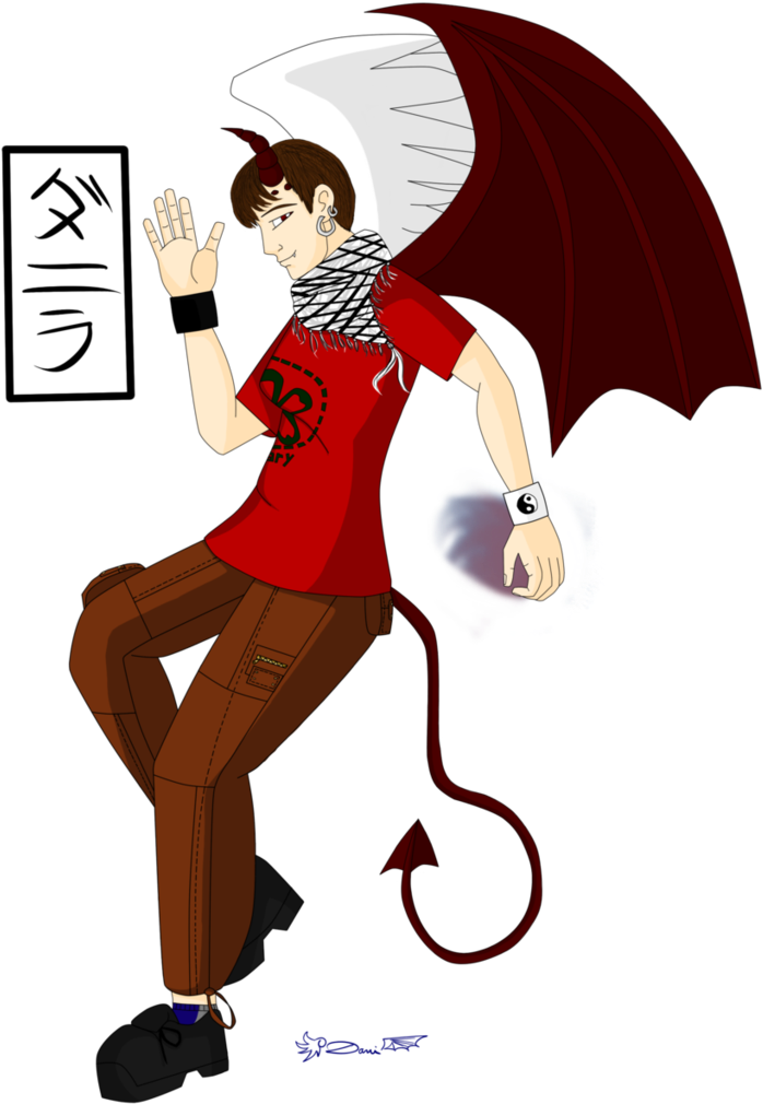 Dani The Half Angel-devil By Danitheangeldevil - Cartoon (768x1040)