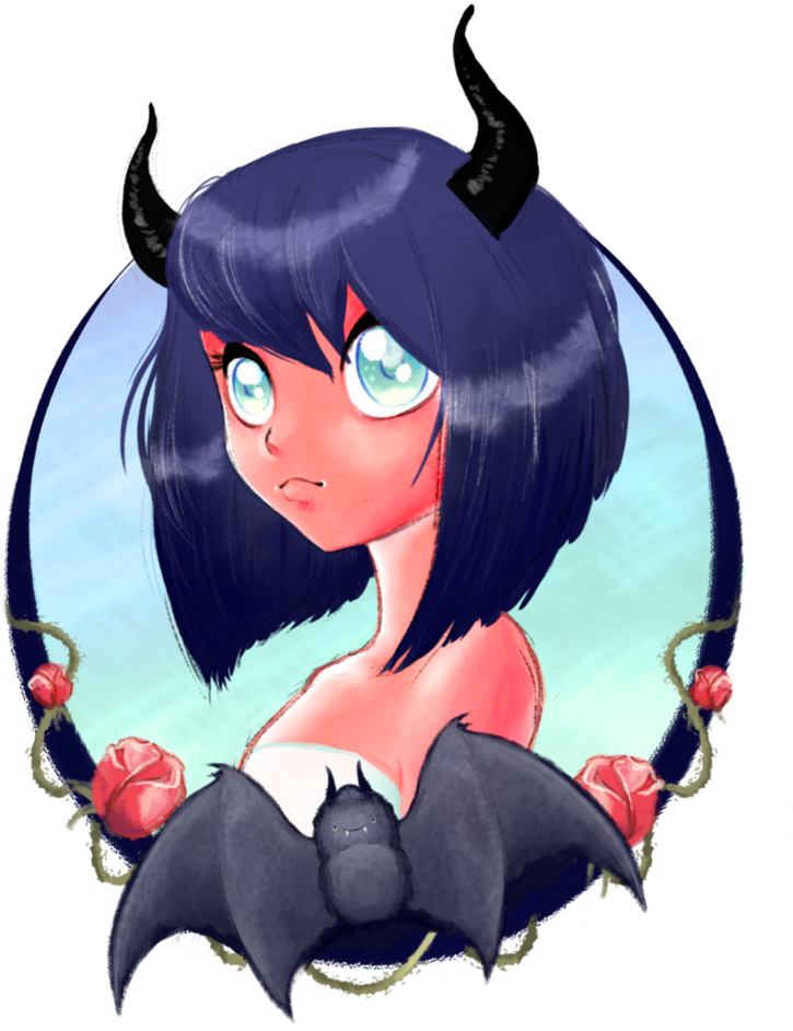 Kawaii Devil By Reneedicherri - Cartoon (809x987)