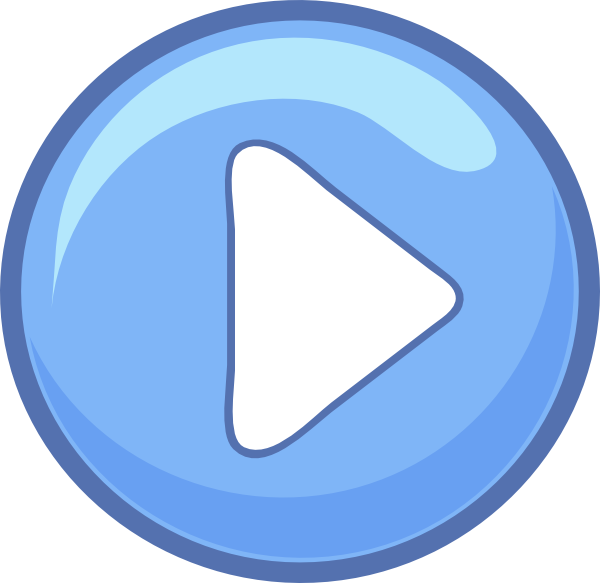 Blue Play Button Png, Svg Clip Art For Web - Cartoon Play Button Png (600x583)