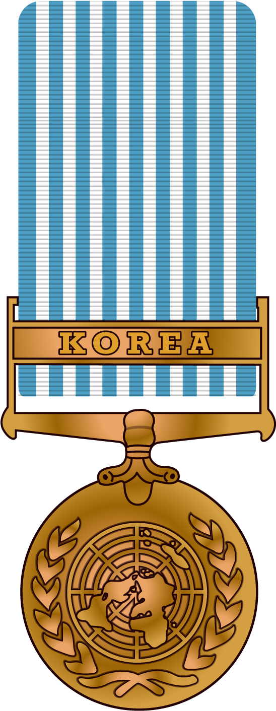United Nations Korea Service Military Medal - Crest (750x1500)