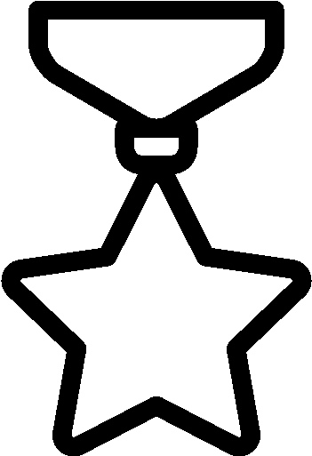 Pixel - Outline Of A Medal (512x512)
