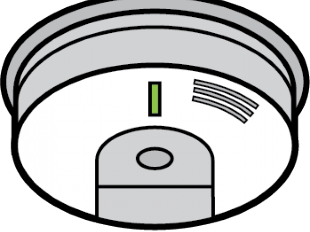 Smoke Detector Cliparts - Smoke Alarm Clip Art (640x480)