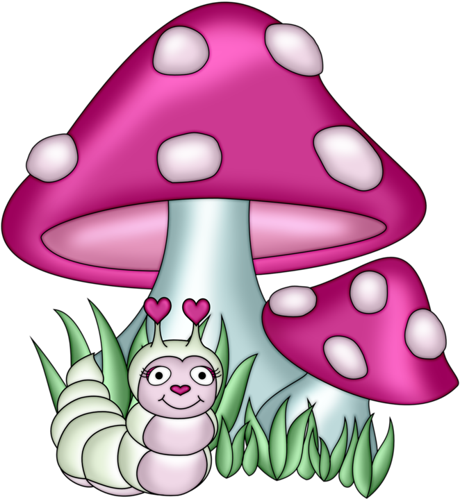 Clip Art - Mushrooms Clipart (708x800)