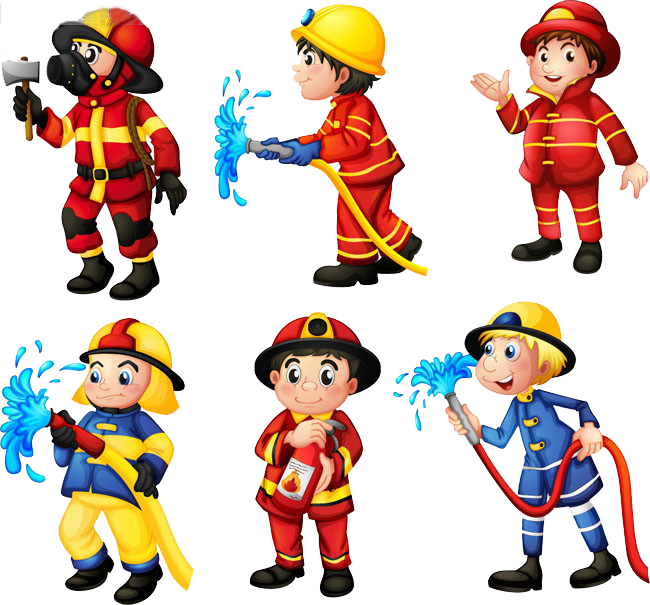 Firefighter Fire Engine Fire Station Clip Art - Brigada De Emergencia Animados (650x605)