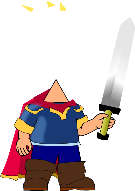 Free Sword - Hero Clipart (1684x2379)