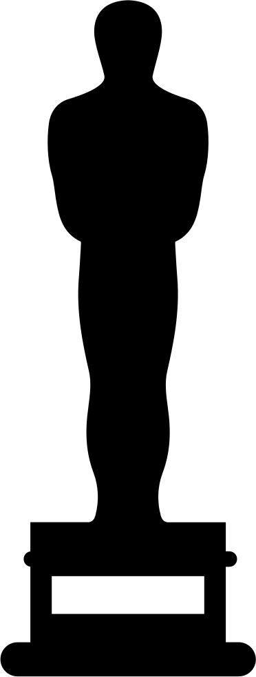 Oscar Prize Statue Silhouette Comments - Oscar Silhouette (372x981)