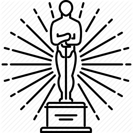 Award, Cinema, Film, Filming, Movie, Oscar Icon Icon - Oscar Award Drawing (512x512)