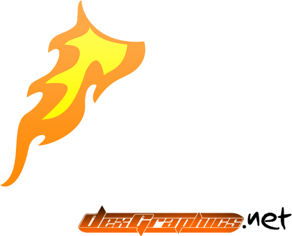 Cartoon Flame - Long Cartoon Flames (583x472)
