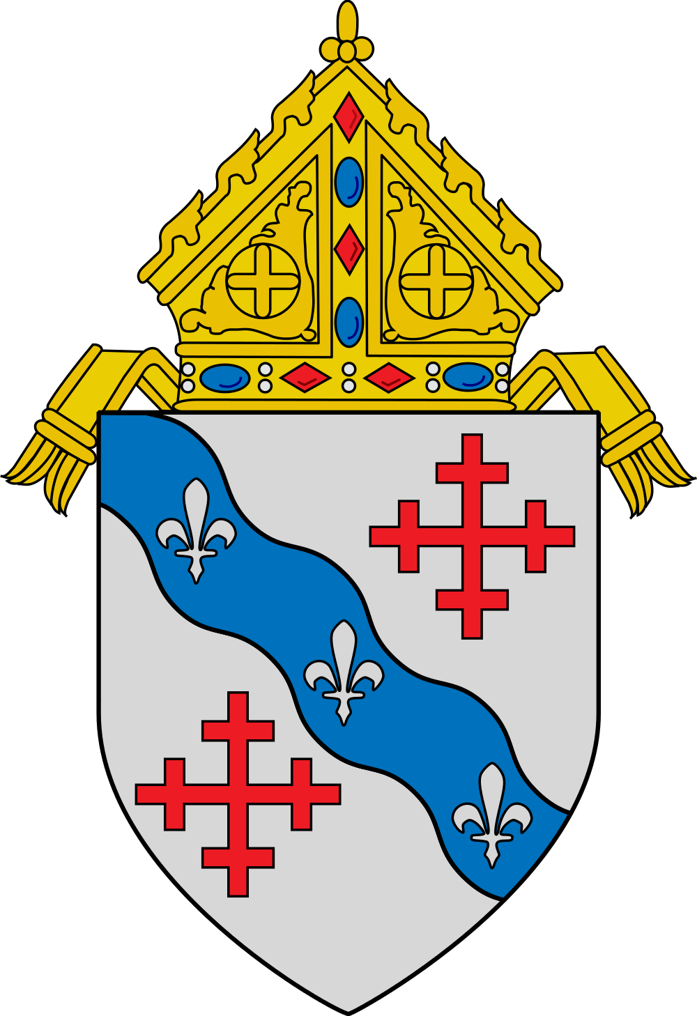 Open - Archdiocese Of Caceres Logo (1000x1458)