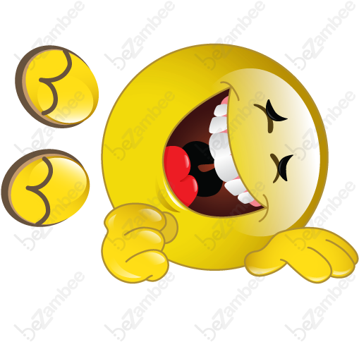 Rolling On The Floor Laughing Clipart - Rolling On The Floor Laughing Emoticon (512x512)
