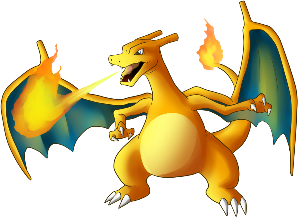 Charizard Flames By Icelectricspyro - Charizard Flames Drawing (1032x774)