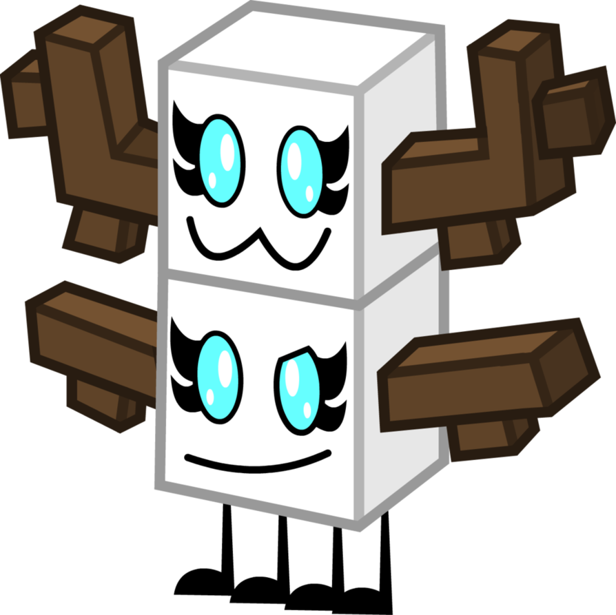 Cube Woman 1 By Cuberty22 - Cartoon (894x893)