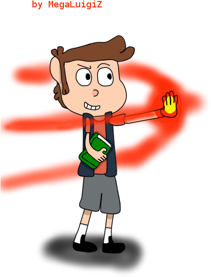 Ppx] Dipper's Flash Fire By Megaluigiz - Cartoon (480x640)