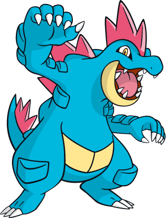 Feraligatr, Se Podrá Obtener Con La Habilidad Potencia - Pokemon Feraligatr (335x439)