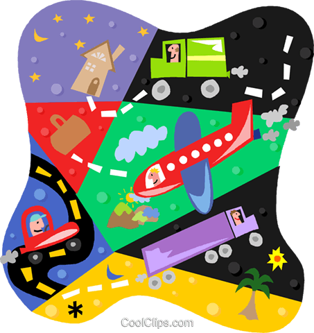 Distribution Network Royalty Free Vector Clip Art Illustration - Transport (453x480)