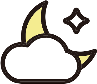 Clouds, Cloudy, Hazy, Moon, Lunar, Weather Icon, - Cloud (512x512)