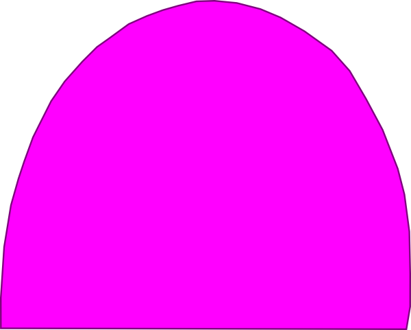 Pink Top Half Egg Shell Clip Art - Circle (600x481)