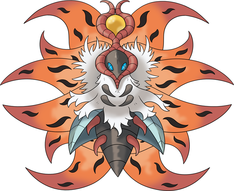Flash Fire - Pokemon Volcarona Mega Evolution (800x653)