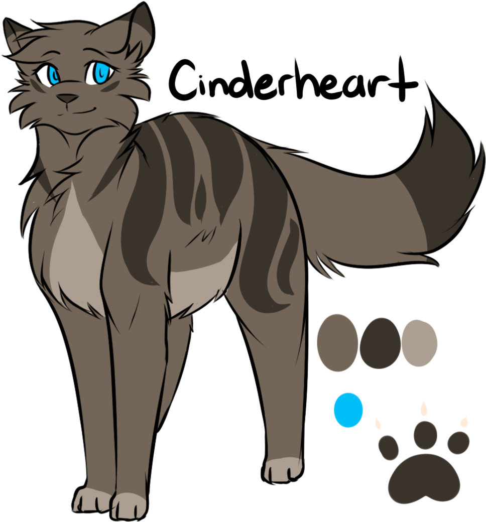 Cinderheart Redo By Flash The Artist - Warriors Cats Cinderheart (1024x1070)