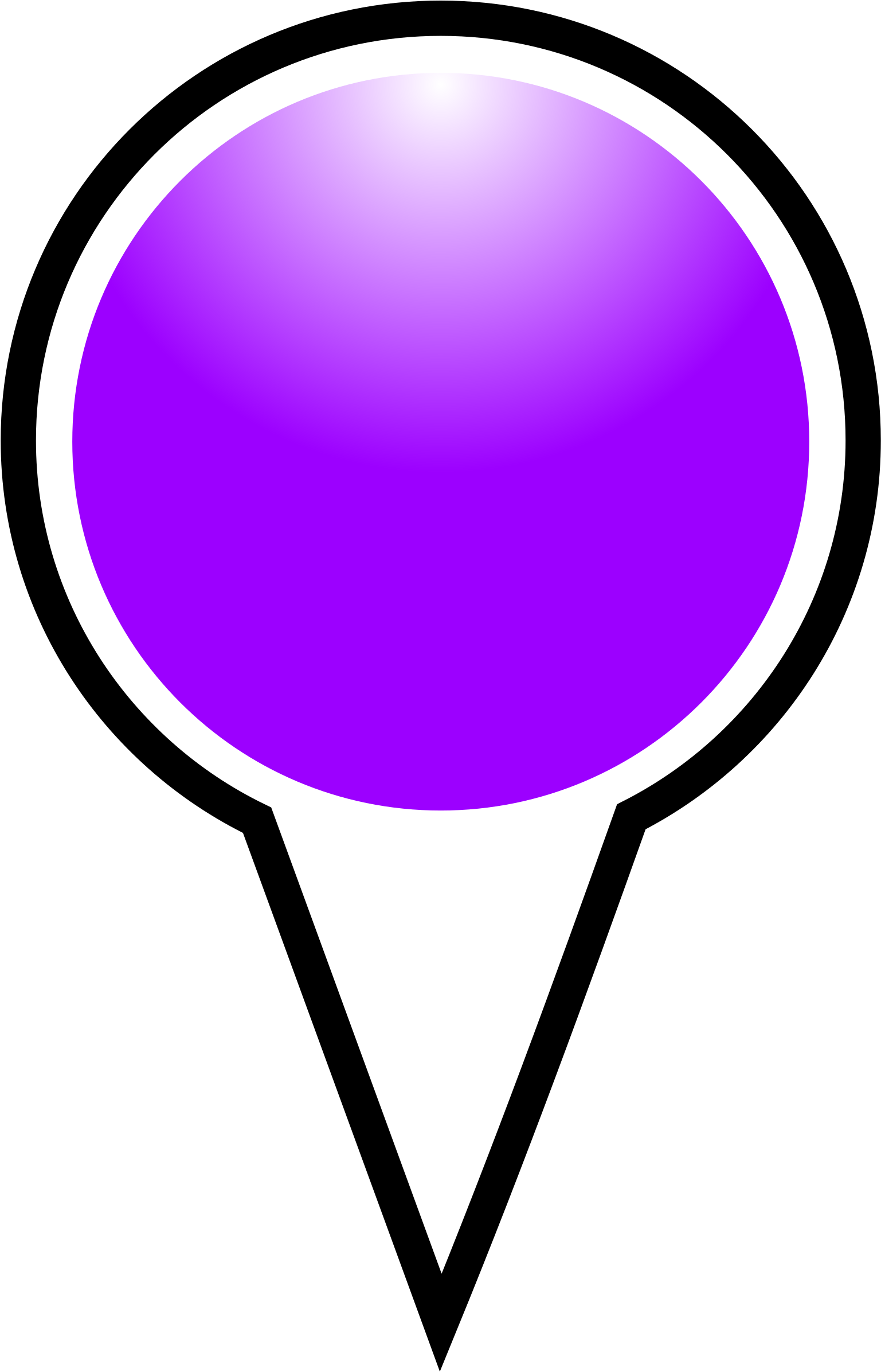 Clipart - Google Maps Purple Marker Png (1538x2400)