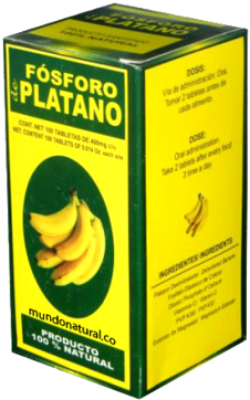 Banana Fosforo 100 Tablets, 400mg - Tablet (320x389)