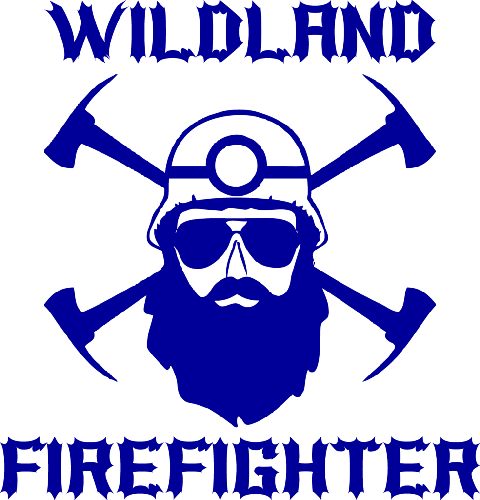 Wildland Firefighter Bearded Decal - Firefighter (984x1024)