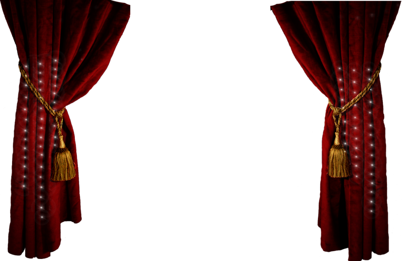 Pin Theater Clipart - Stage Curtains Png (1364x888)