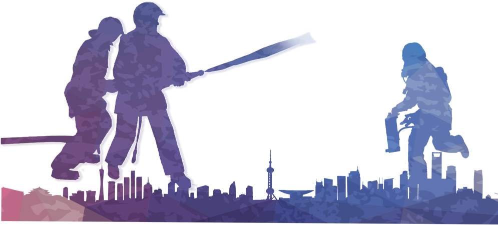Colorful Firefighter Silhouette,graffiti - Colorful Firefighter Silhouette,graffiti (1000x1000)