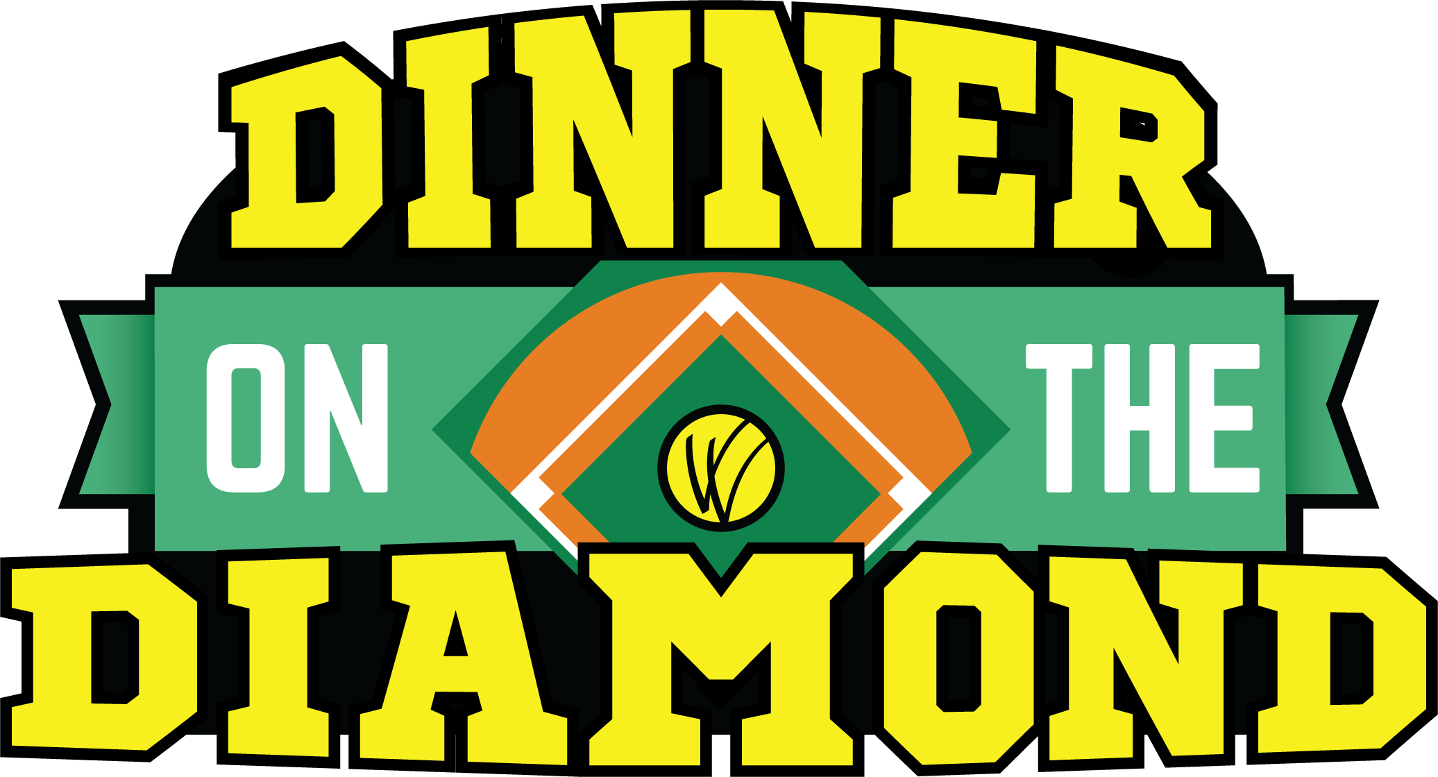 Dinner On The Diamond Logo - Dinner On The Diamond Logo (2072x1120)