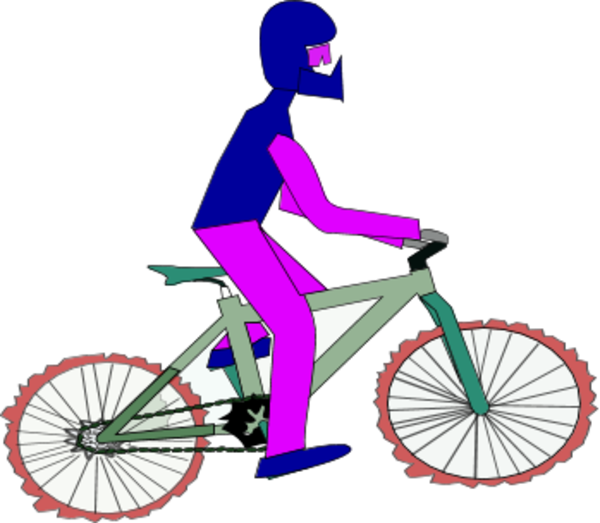 Flat Bike Tire Clipart Man Bicycle Bike Flat Tire 5icqdz - Bicycle (600x523)