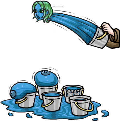 Firefighter Undine In A Bucket By Phoenixignis - Firefighter (500x500)