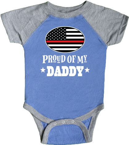 Firefighting Family Childs Proud Of My Daddy Infant - Infant (480x480)