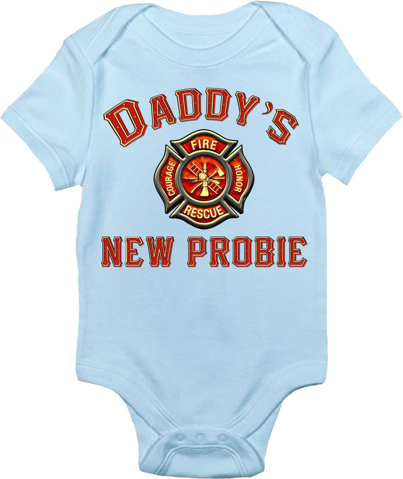 Daddy's New Probie Firefighter - Classic Maltese Firefighter Decal 12 Inch (1740x2048)