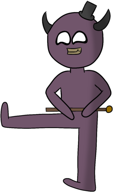 Dancing Demon By Thenormalguy11 - Cartoon (866x923)